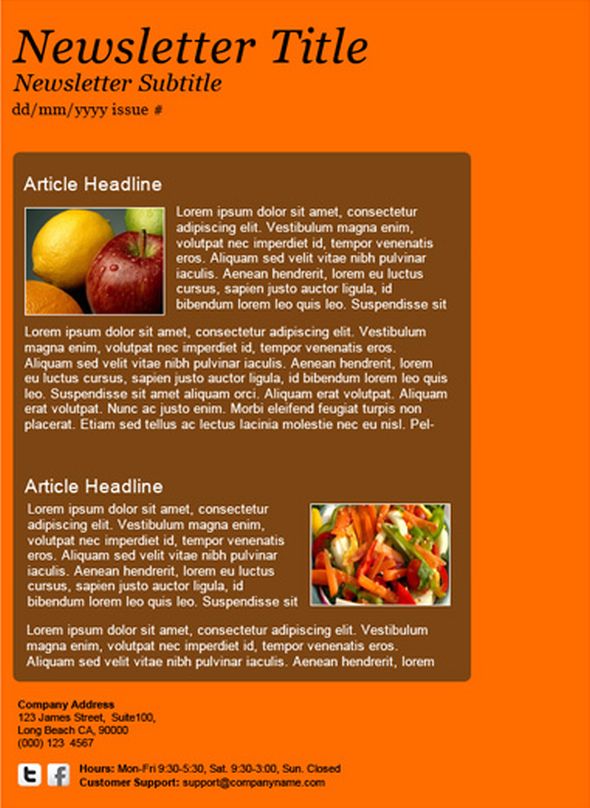 25 Best Free Newsletter Templates for the Current Year GT3 Themes