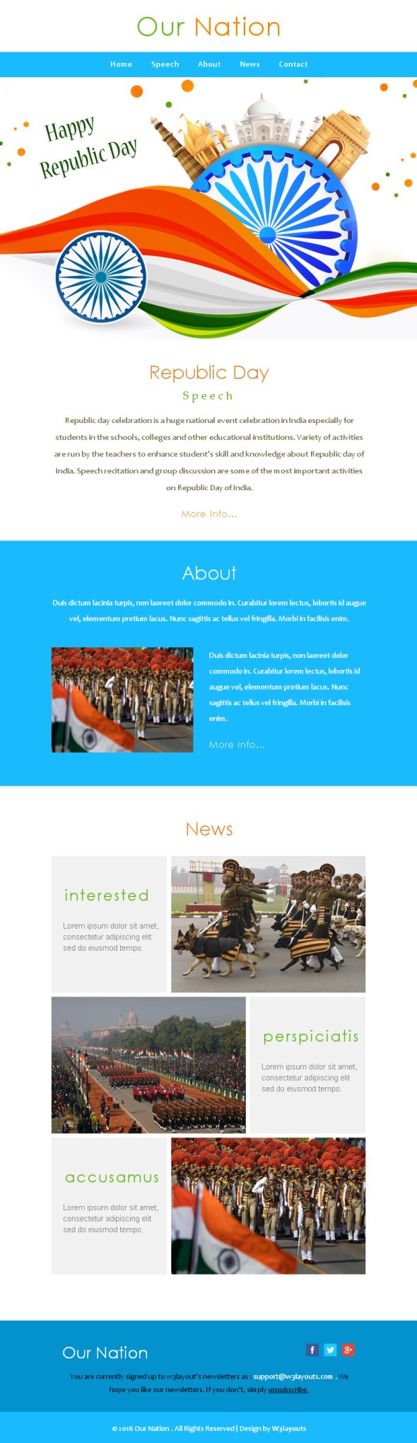 ournation-newsletter-template