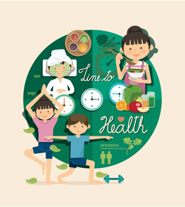 cartoon-character-health-infographic-vector