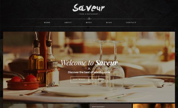 saveur-web-template