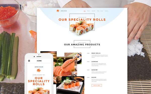 sushi-bar-web-template