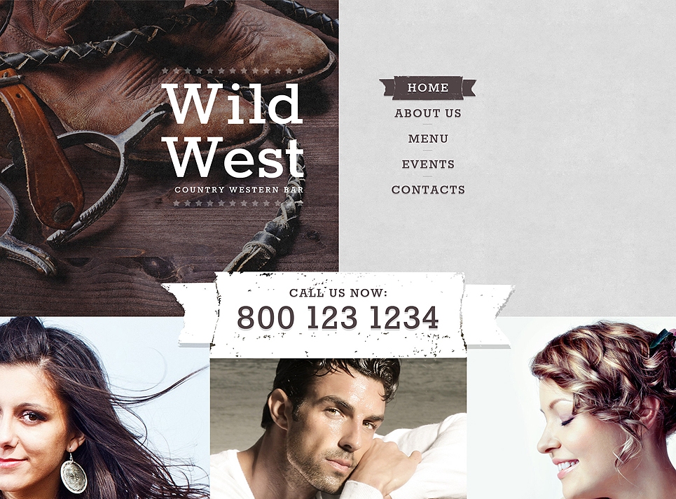 country-western-bar-website-template