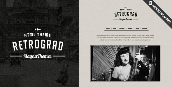 retrograd-vintage-html-template