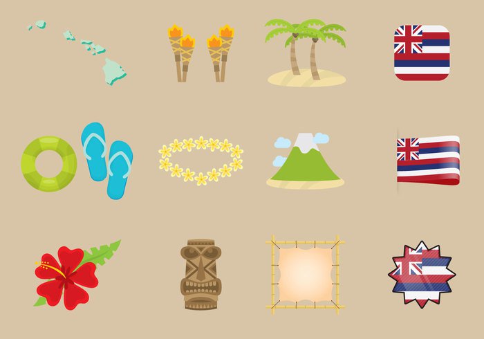 vector-hawaiian-icons