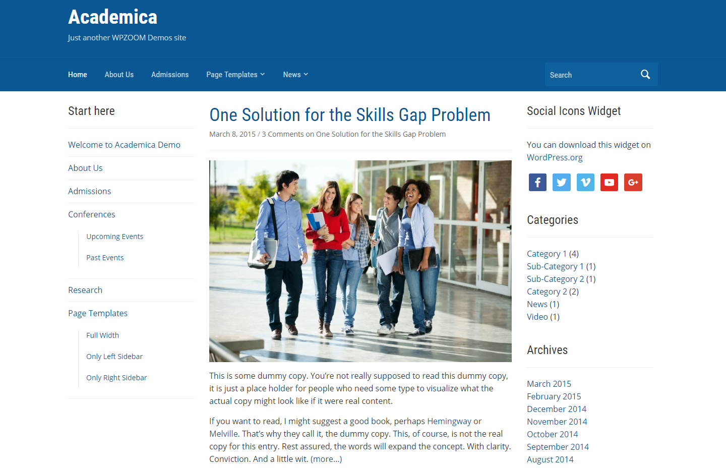 academica-free-wordpress-theme