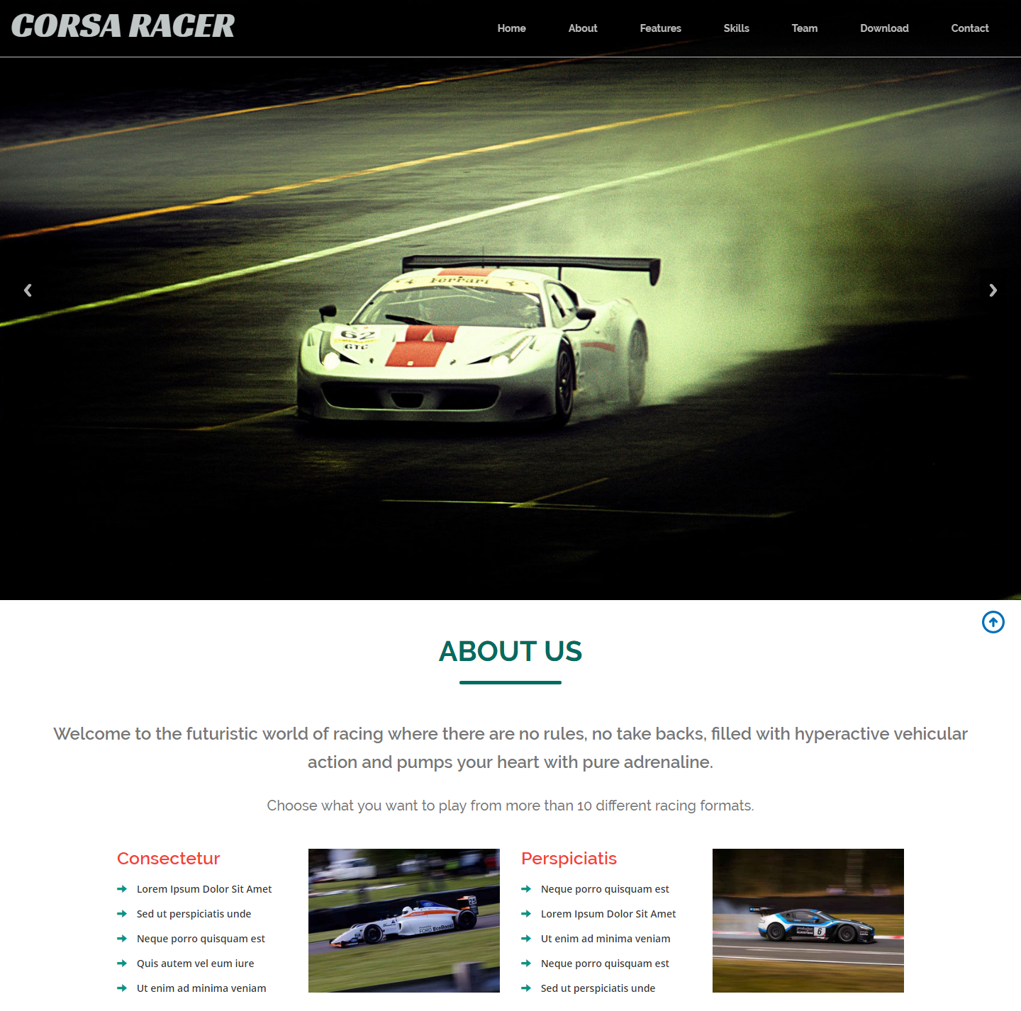 corsa-racer-free-html-template