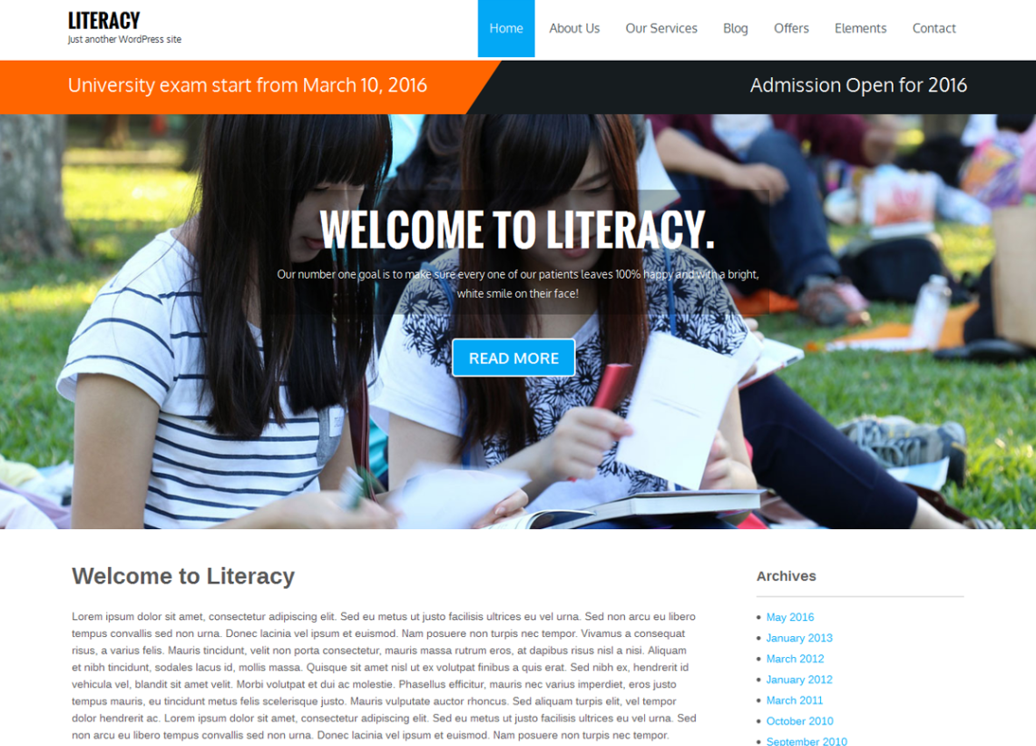 literacy-free-wordpress-theme