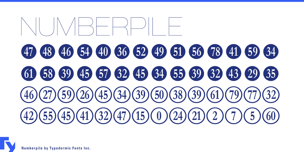 numberpile-font