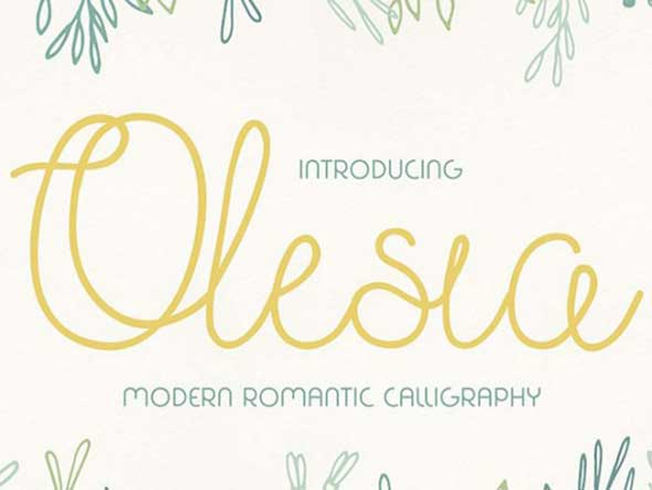 olesia-free-font