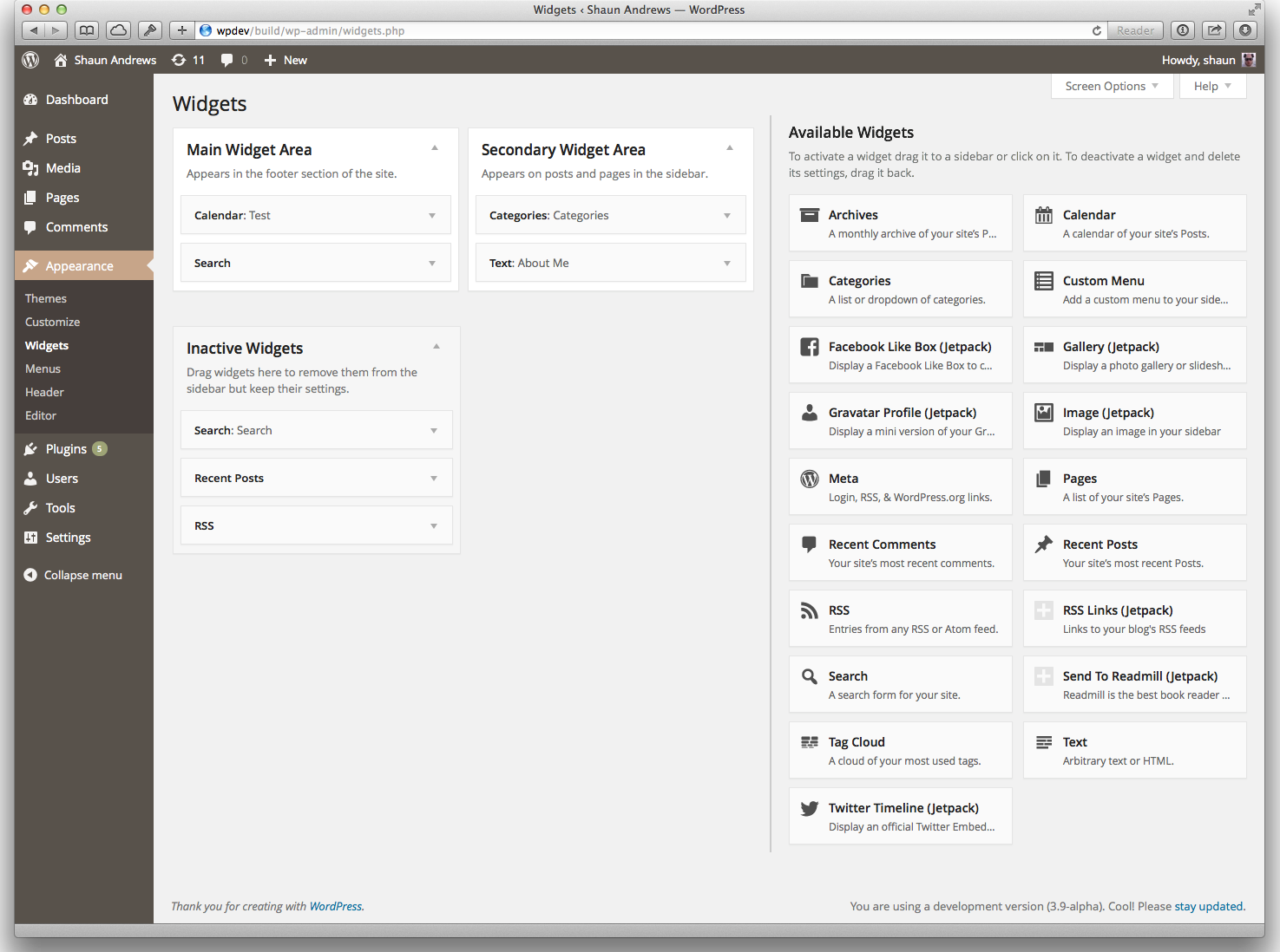 pre-instantiated-widget-registration