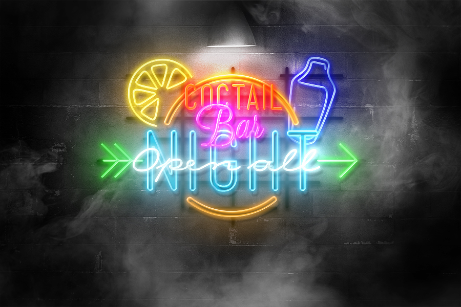 free-neon-mockup-styles