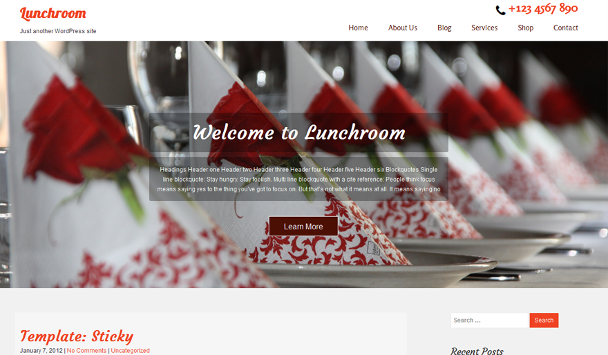 lunchroom-free-wordpress-theme