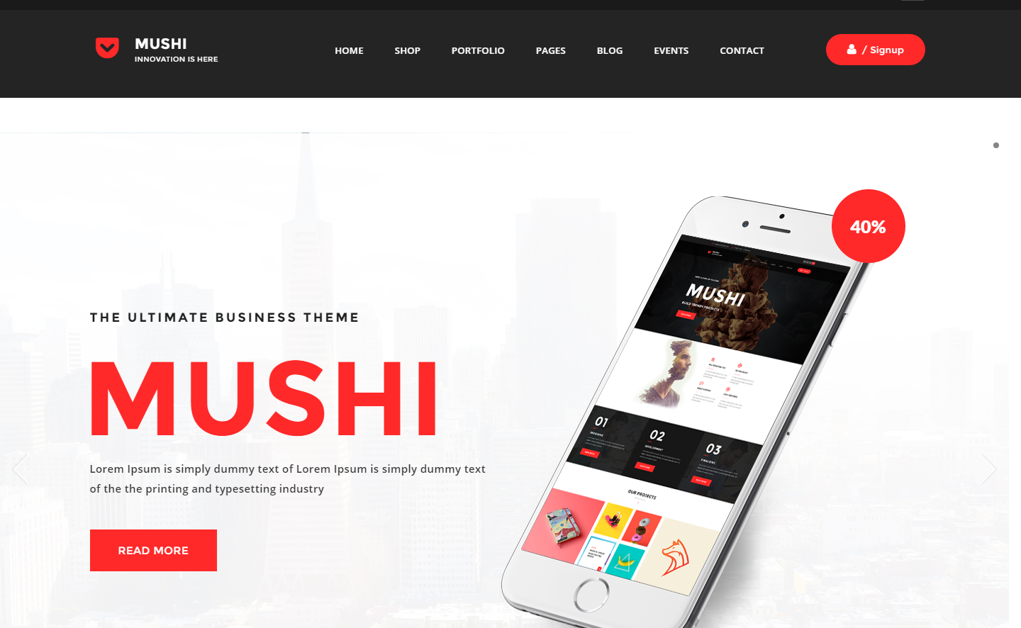 mushi-premium-wordpress-theme