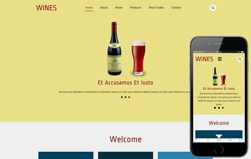 wines-free-html-template