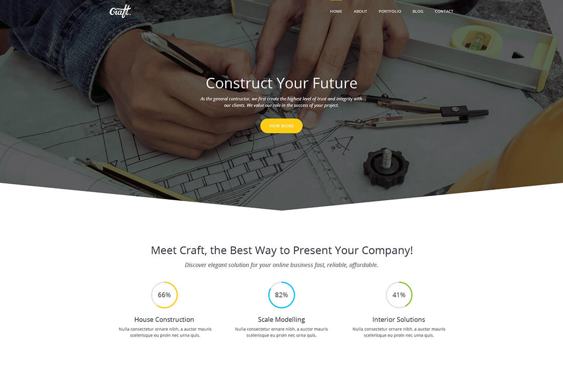 Craft - Construction HTML Template