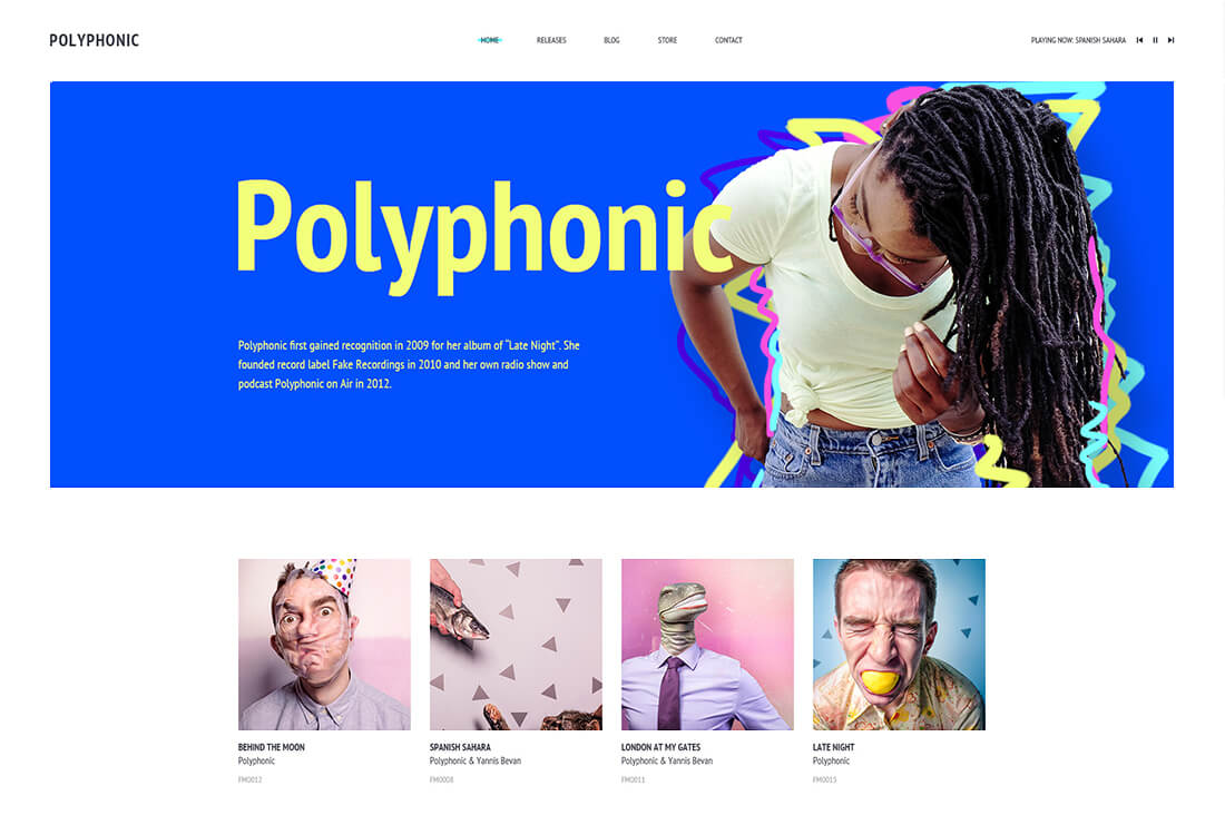 Polyphonic - Music HTML Template