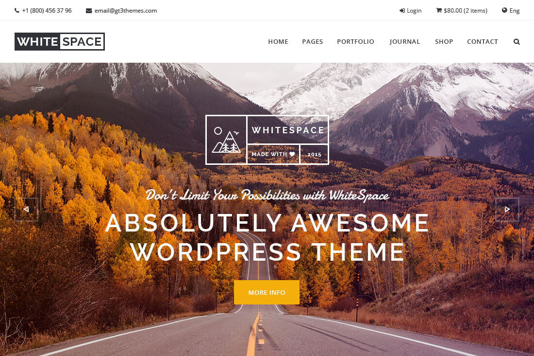 WhiteSpace - Portfolio HTML Template