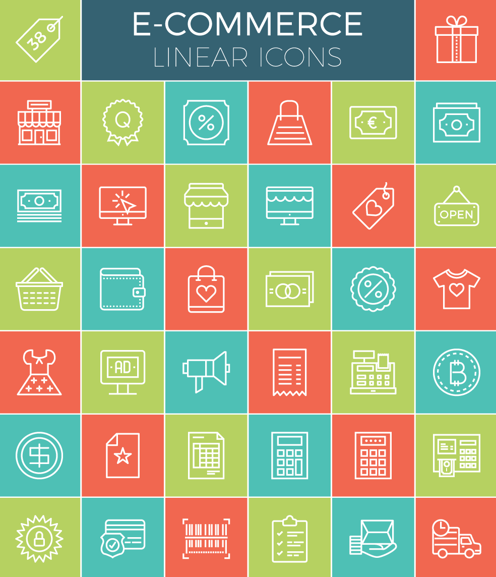 e-commerce-linear-icon-set-38-icons