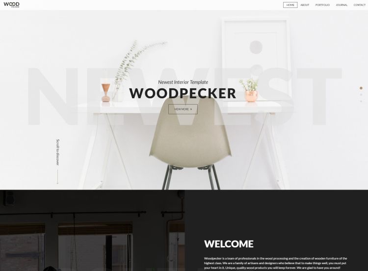 Interior HTML5 Template – WoodPecker
