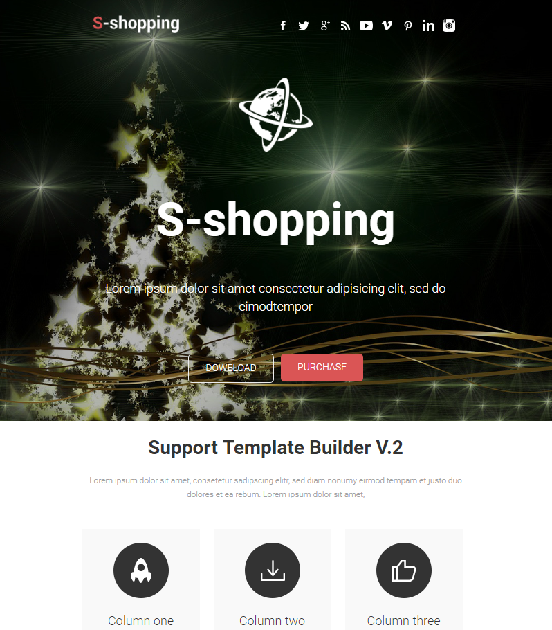 S-Shopping Responsive Email + Template Builder