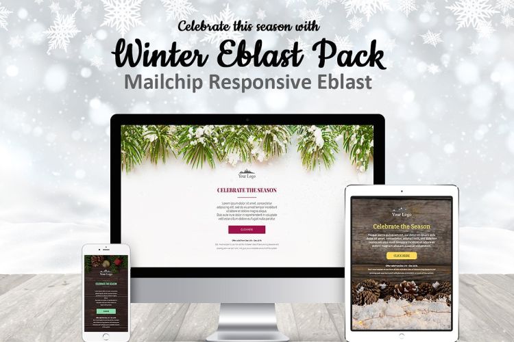 Winter Mailchimp Eblast Pack