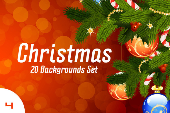 christmas-backgrounds-premium-vector-set