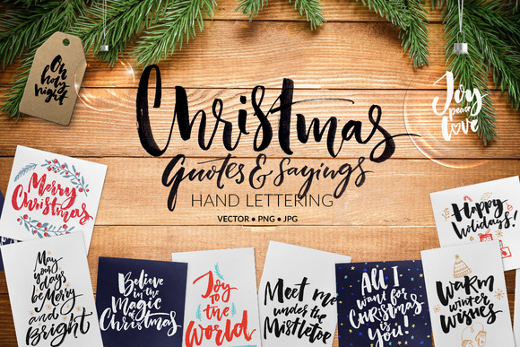 christmas-quotes-overlays-cards-premium-vectors