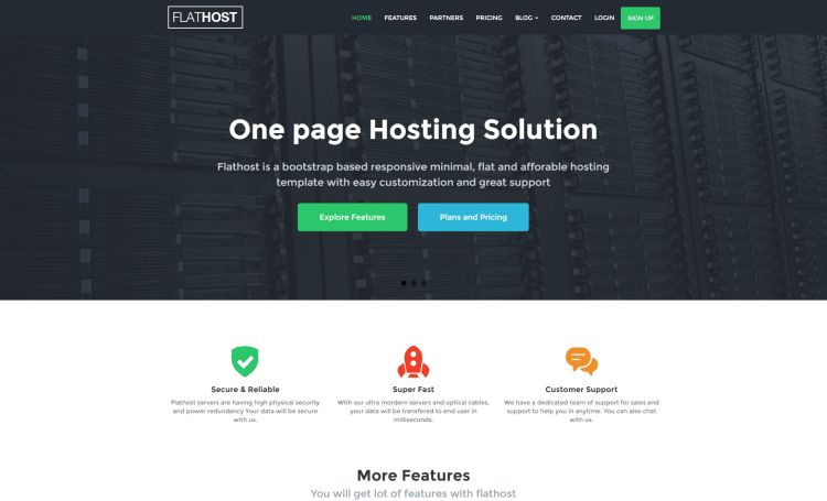 flathost-premium-hosting-template