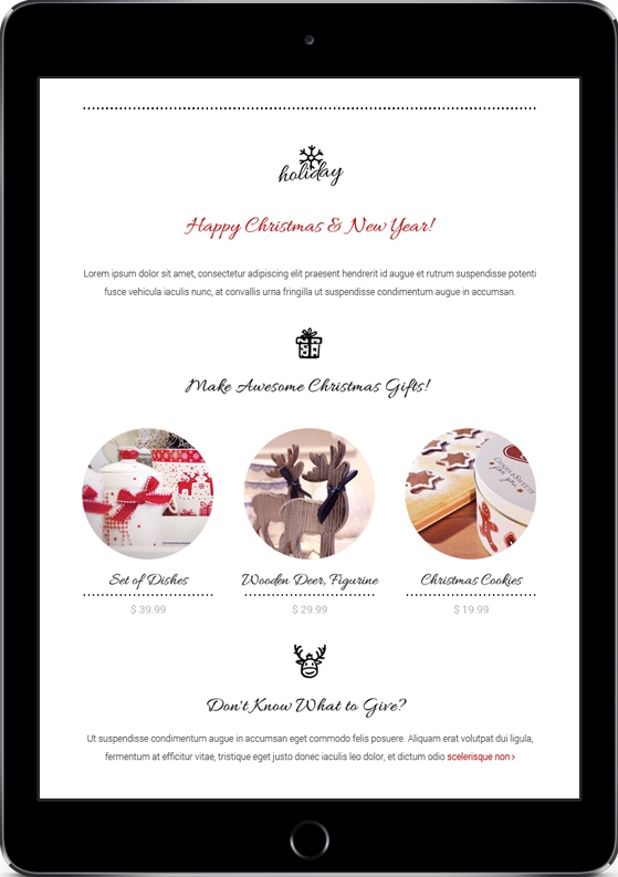 Christmas Email Templates for the Upcoming Holiday Mailing | GT3 Themes