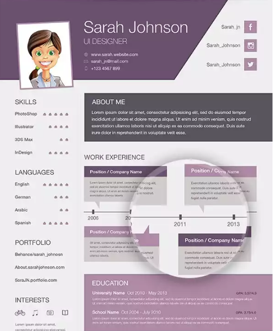 sarah-johnson-business-modern-free-resume-template