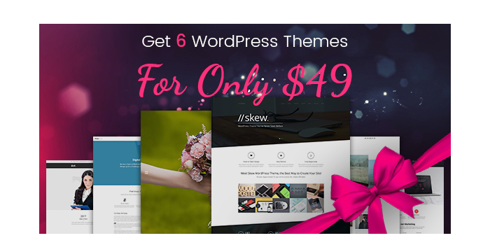 A Beneficial Deal! Buy 1 WP Theme Get 5 for FREE! Only $49!