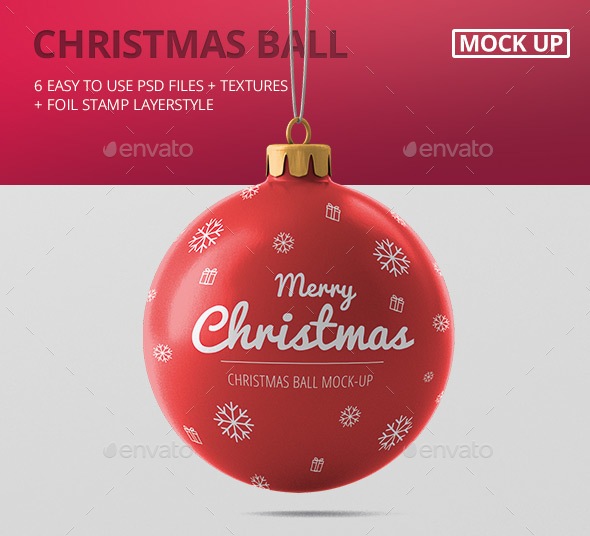 Christmas Ball Mockup