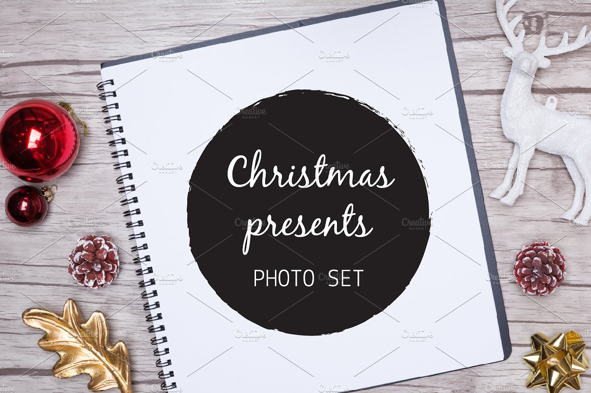 Christmas presents Mock up photos