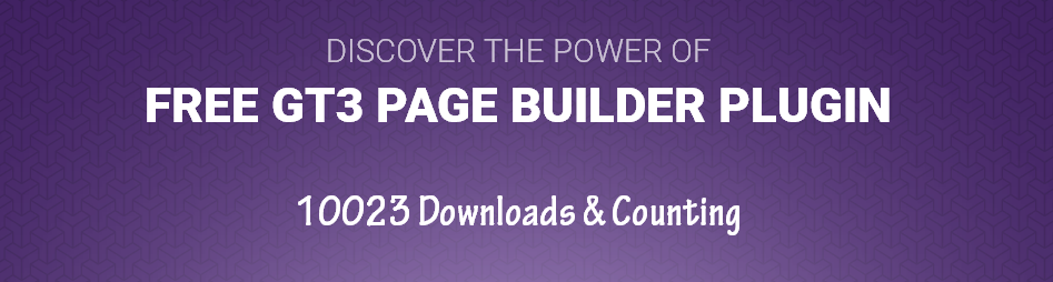 Free GT3 Page Builder Plugin