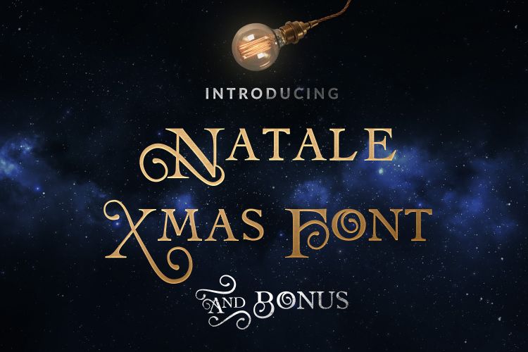 Natale Christmas Font & Bonus Gift