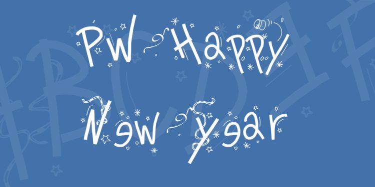 PW Happy New Year Font