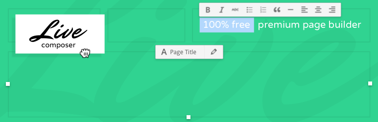 Page Builder Live Composer - drag and drop website builder (visual front end site editor)