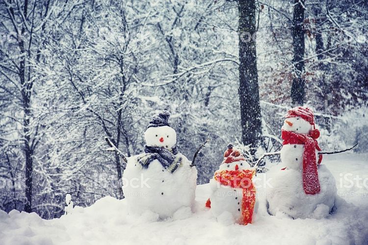 Snowmen Family - Stock Image