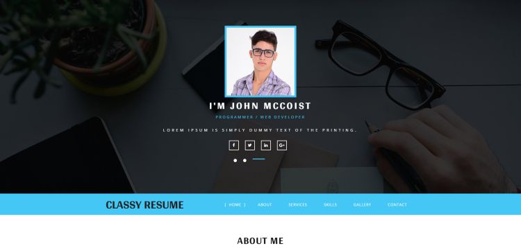 classy-resume-free-html-template