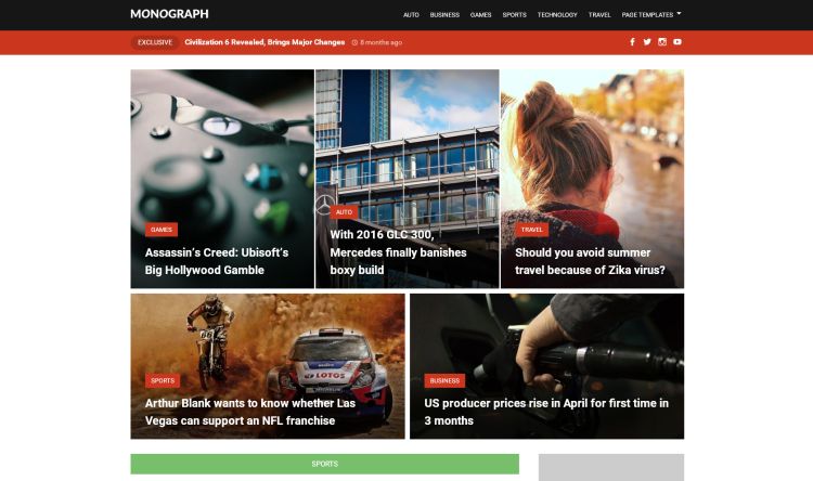 monograph-free-wordpress-theme