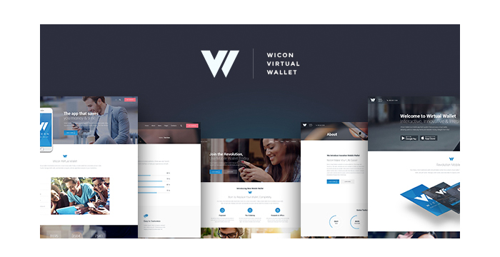 Meet a Stunning Online Wallet WP Theme - Wicon-1