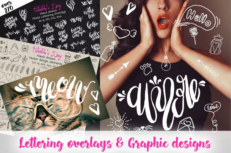 Valentine's Day Lettering & Graphic