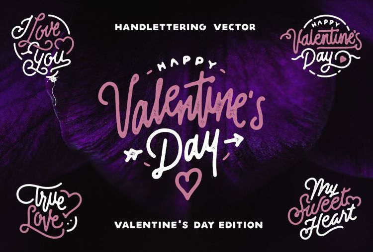 Valentine's Day Lettering Vol.2