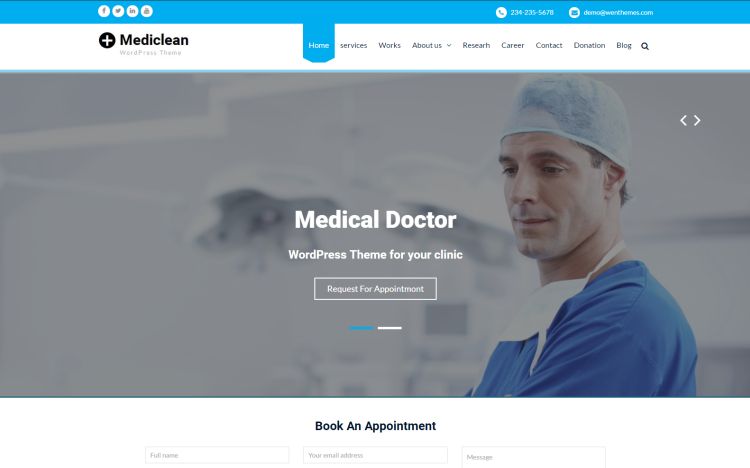 mediclean-free-wordpress-theme