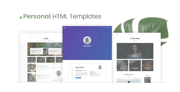 Personal HTML Templates for 2017