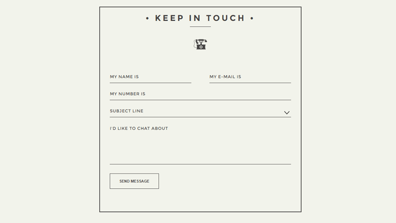 simple css form