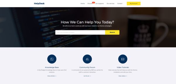 Knowledge Base And Help Desk Wordpress Themes For The End Of May