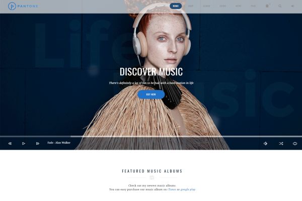 music artists wordpress theme