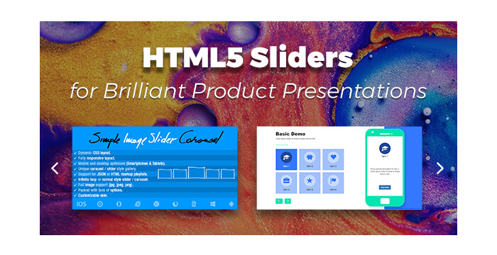 HTML5 Sliders for Brilliant Product Presentations