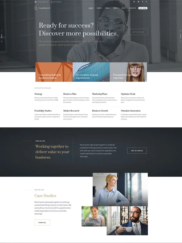 Zayne – Business Finance WordPress Theme